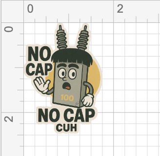 No cap cuh sticker