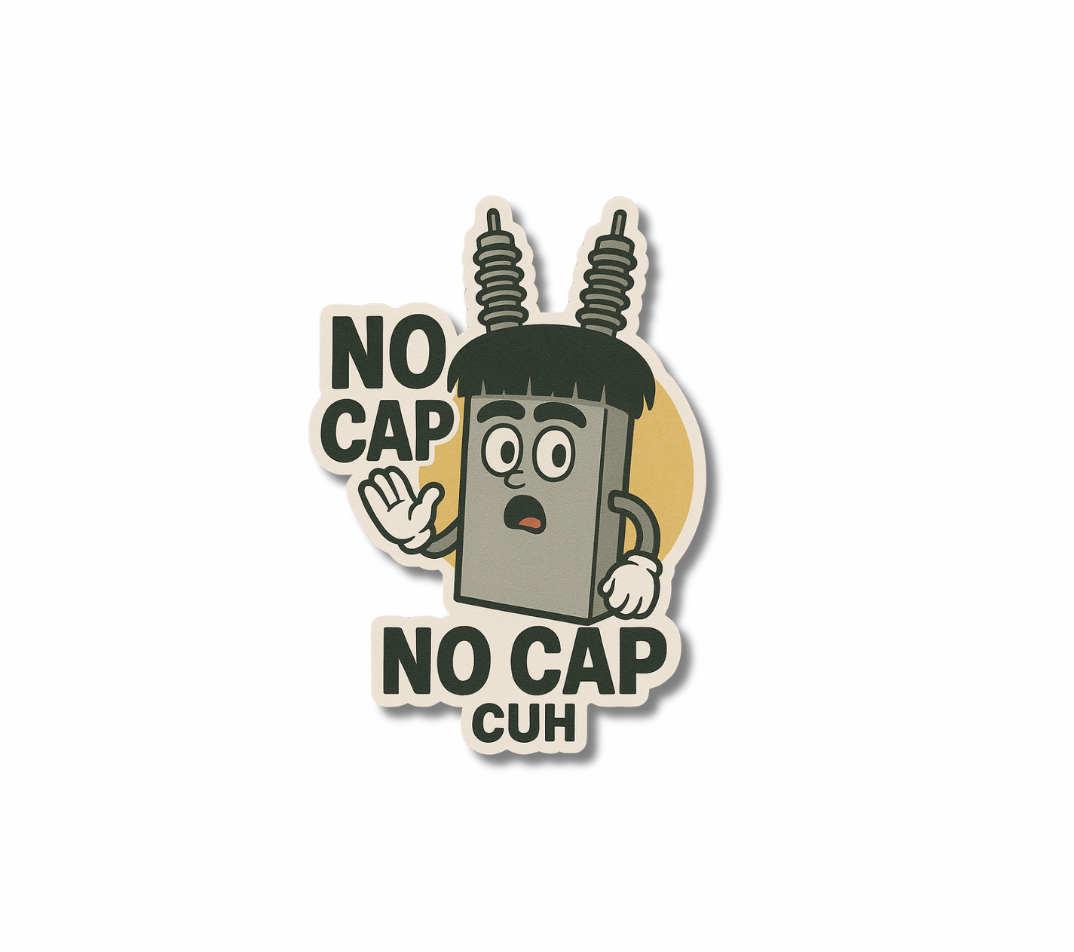 No cap cuh sticker