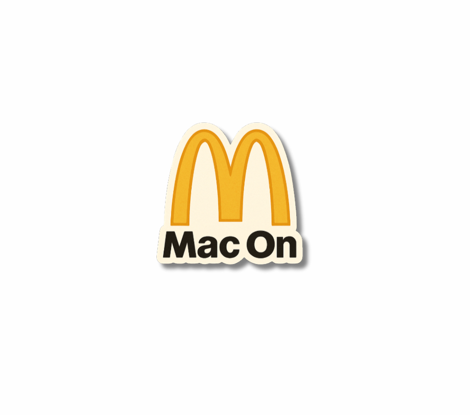 Mac On Sticker