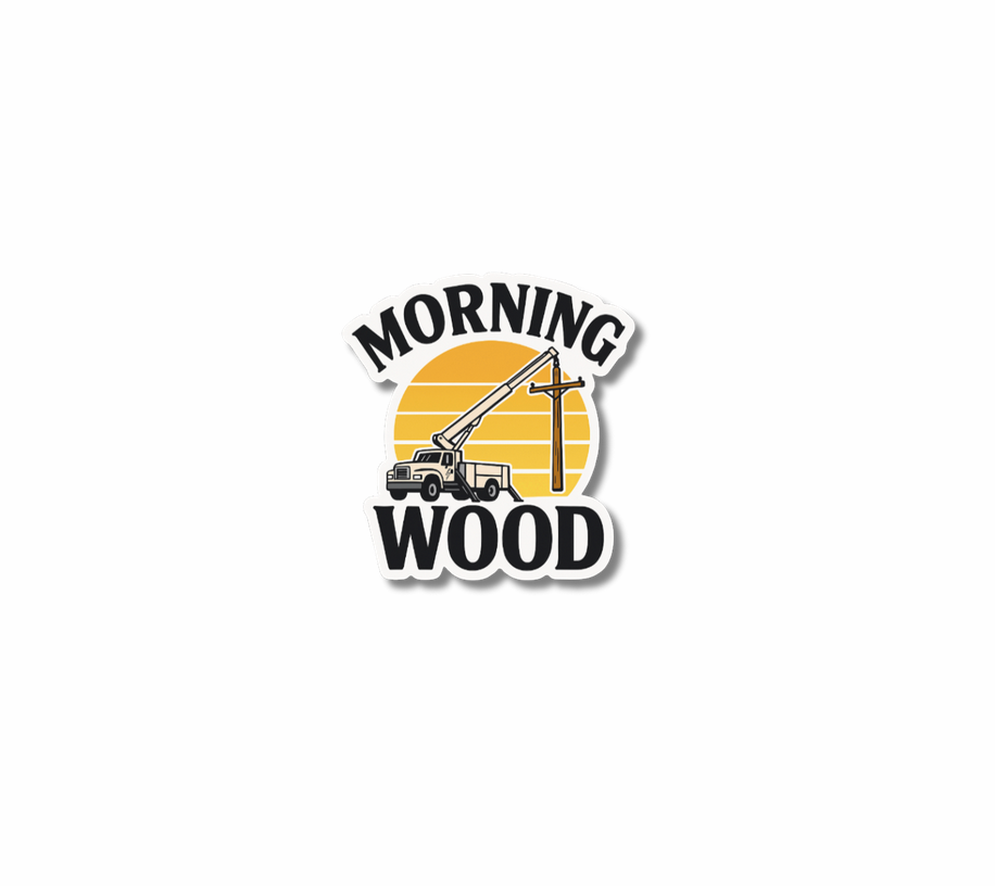 Morning Wood Sticker