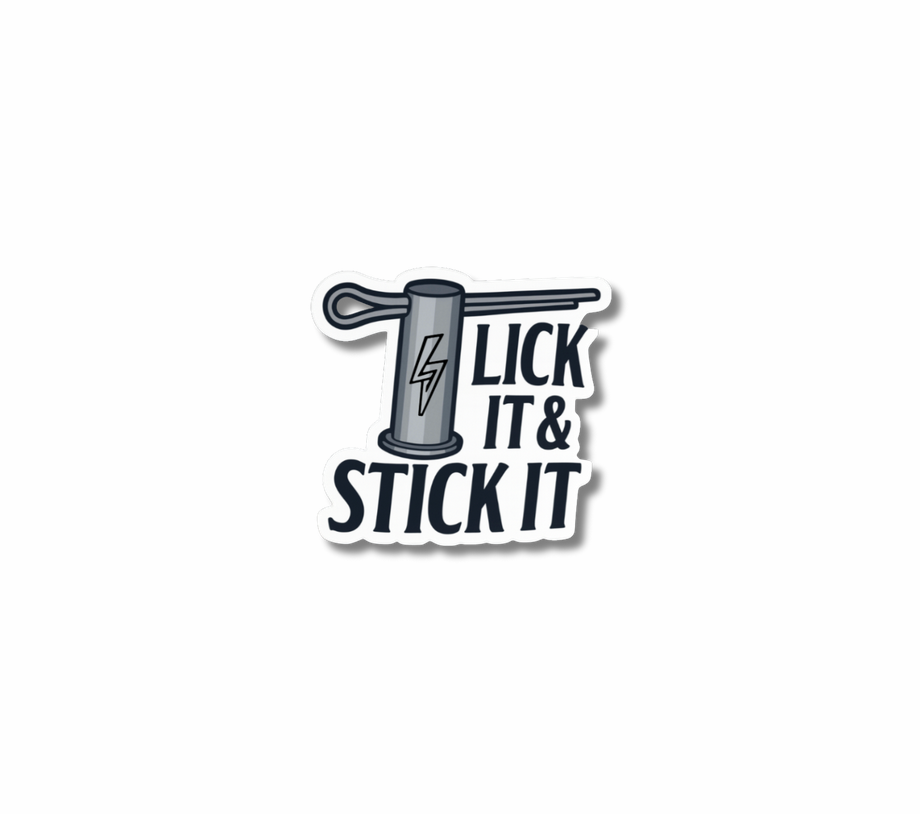 Lick it & Stick It Sticker
