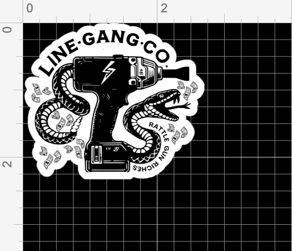 Rattle Gun Sticker