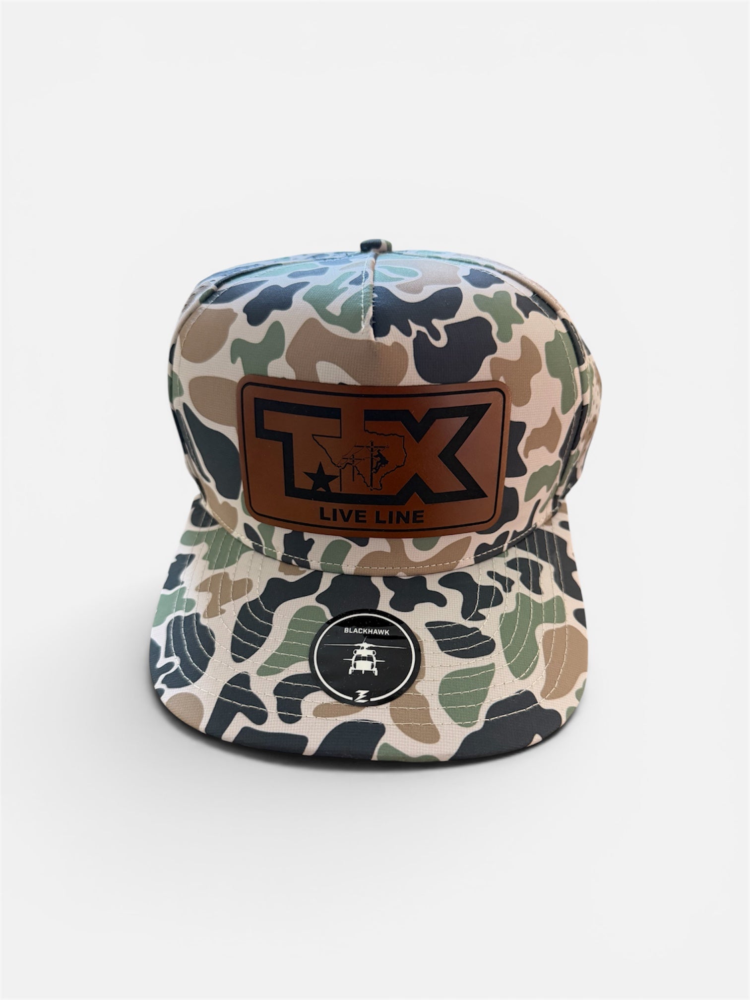 TX Green Camo Mesh Back - Live Line