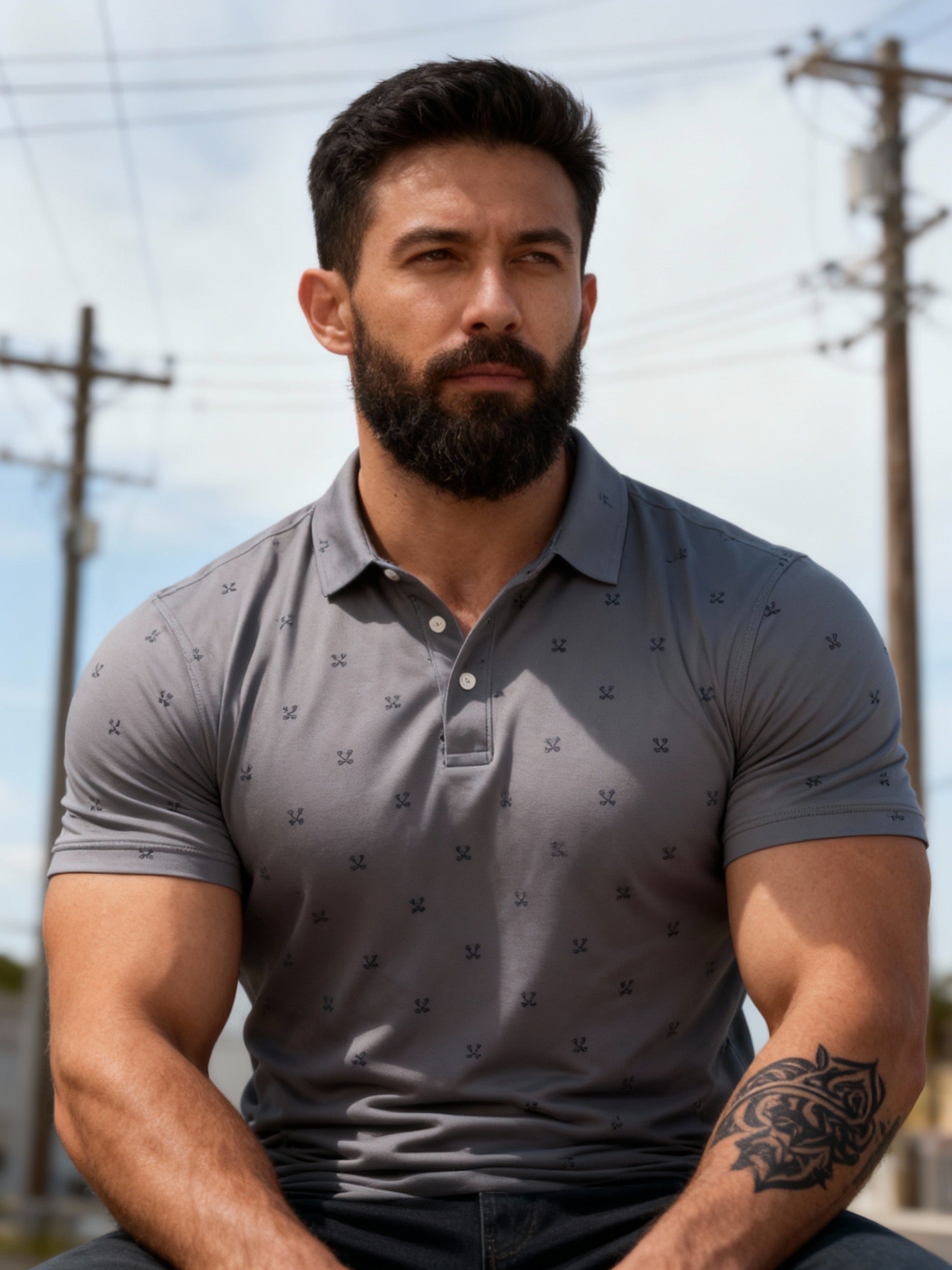 Gray Live Line 2.0 "Gaff" Polo