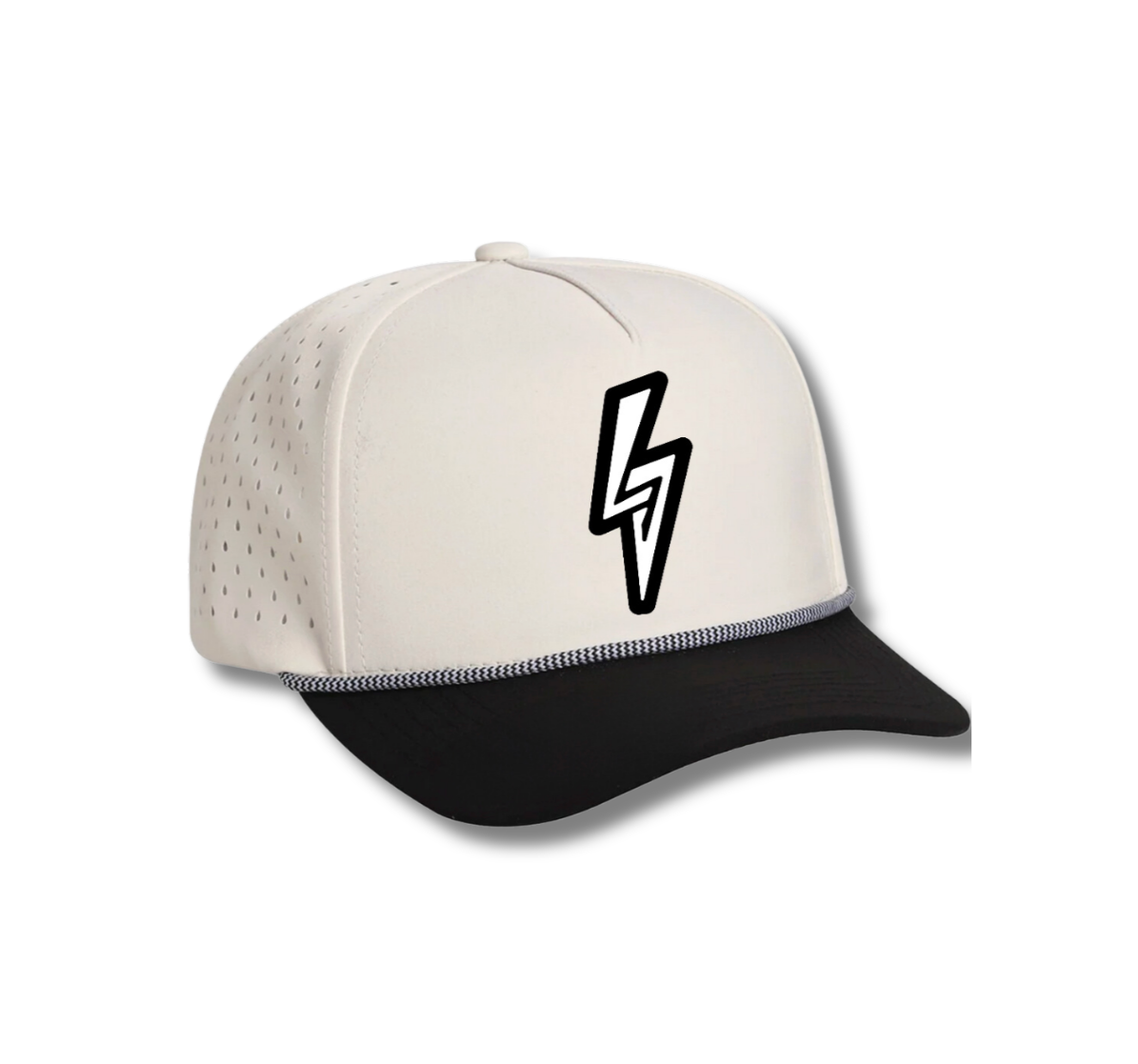 LG Hat- Cream/ Black