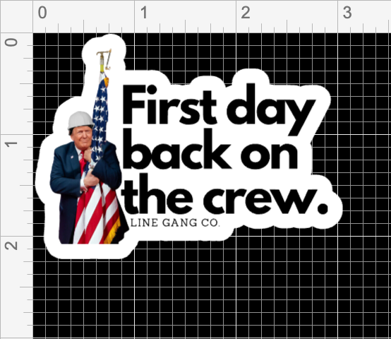 Back on the crew Sticker