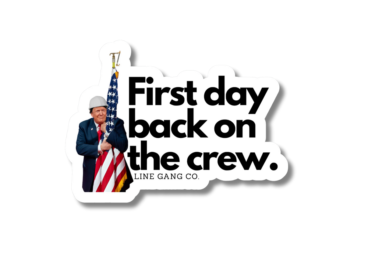 Back on the crew Sticker