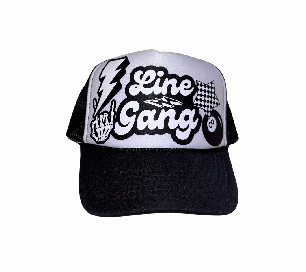 Line gang blk/wht - youth