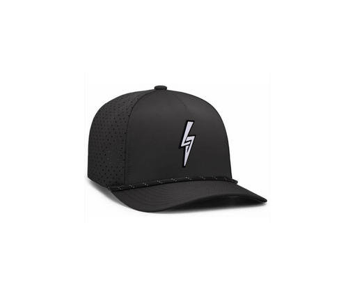 Black and black rope pacific hat